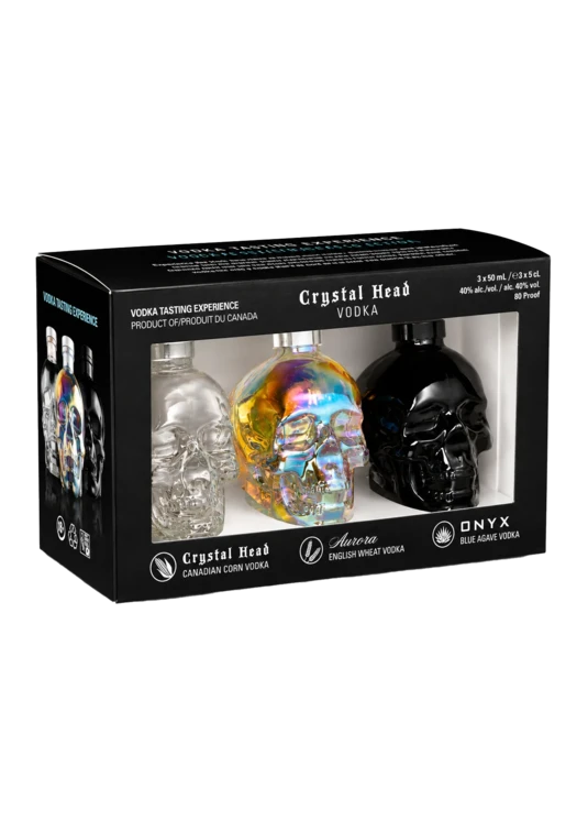 Crystal Head Tasting Experience — Coffret 3 × 5 cl